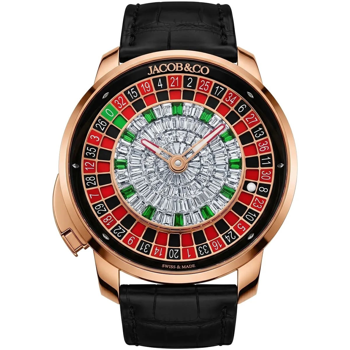 Jacob & Co Casino Roulette Crystal Watch