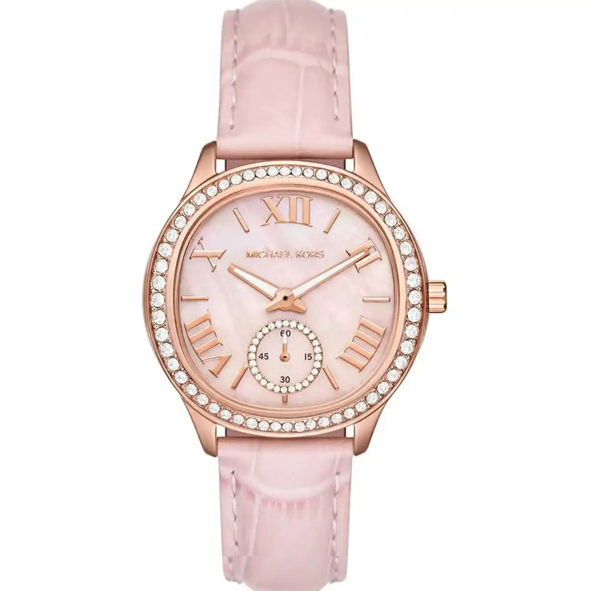 michael-kors-mother-of-pearl-dial-ladies-watch-mk4820-pink-leather-strap-egypt