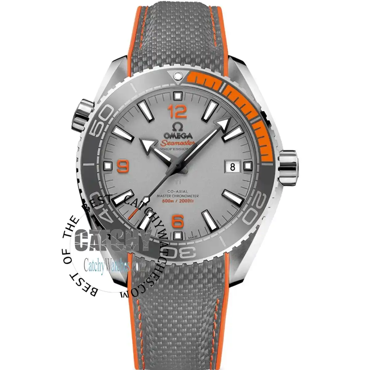 omega-watch-sea-master-planet-ocean-gray-dial-grey-fibers-strap-automatic-mirror-original-replica-egypt