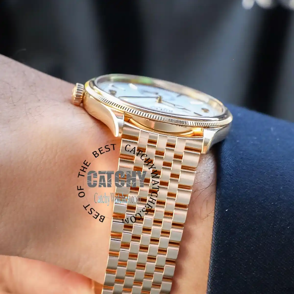 Rolex Perpetual Watch 1908 Yellow Gold Settimo - الصورة 5