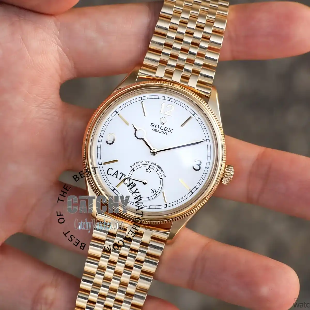 Rolex Perpetual Watch 1908 Yellow Gold Settimo - الصورة 6