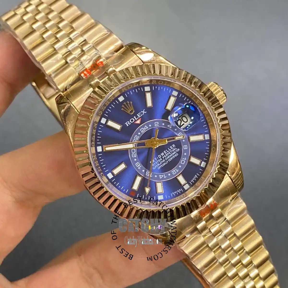 Rolex Sky Dweller Rose Gold Watch For Men - الصورة 6