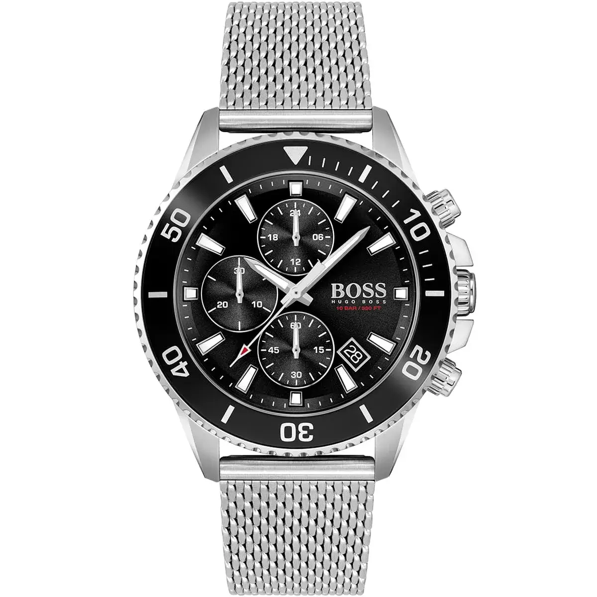 1513904-hugo-boss-watch-10bar-330ft-men-black-dial-metal-stainless-silver-mesh-strap-quartz-battery-analog-chronograph-admiral-egypt