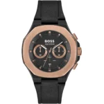 1514089-hugo-boss-watch-men-black-dial-rubber-strap-quartz-battery-analog-three-hand-taper