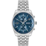 1514216-hugo-boss-original-watch-5bar-men-blue-dial-stainless-steel-metal-silver-strap-battery-skytraveller-egypt
