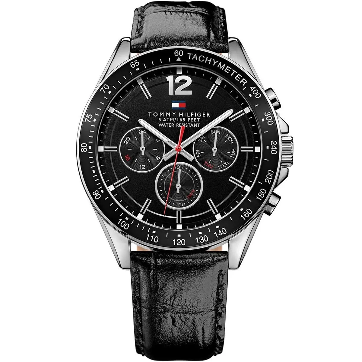 1791117-tommy-hilfiger-watch-5atm-165-feet-water-resistant-men-black-dial-leather-strap-quartz-battery-analog-luke