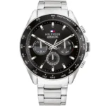 1791967-tommy-hilfiger-watch-men-black-dial-metal-stainless-steel-silver-strap-quartz-analog-chronograph-5atm-165feet-water-resistant-owen-egypt