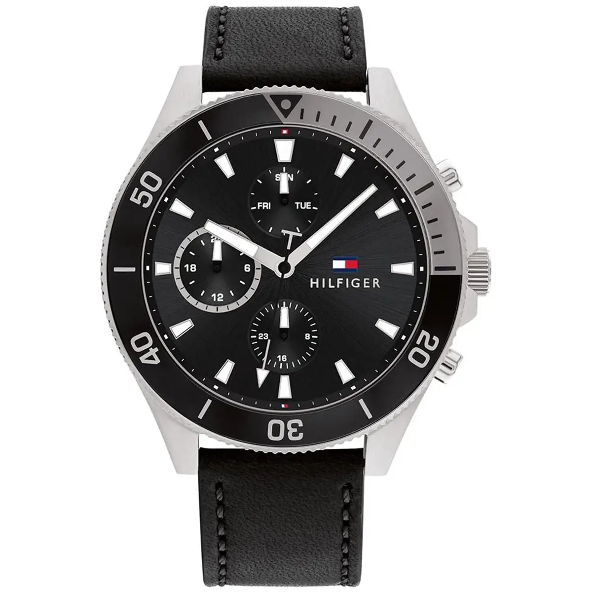 1791984-tommy-hilfiger-watch-men-black-dial-leather-strap-quartz-analog-chronograph-5atm-165feet-water-resistant-egypt