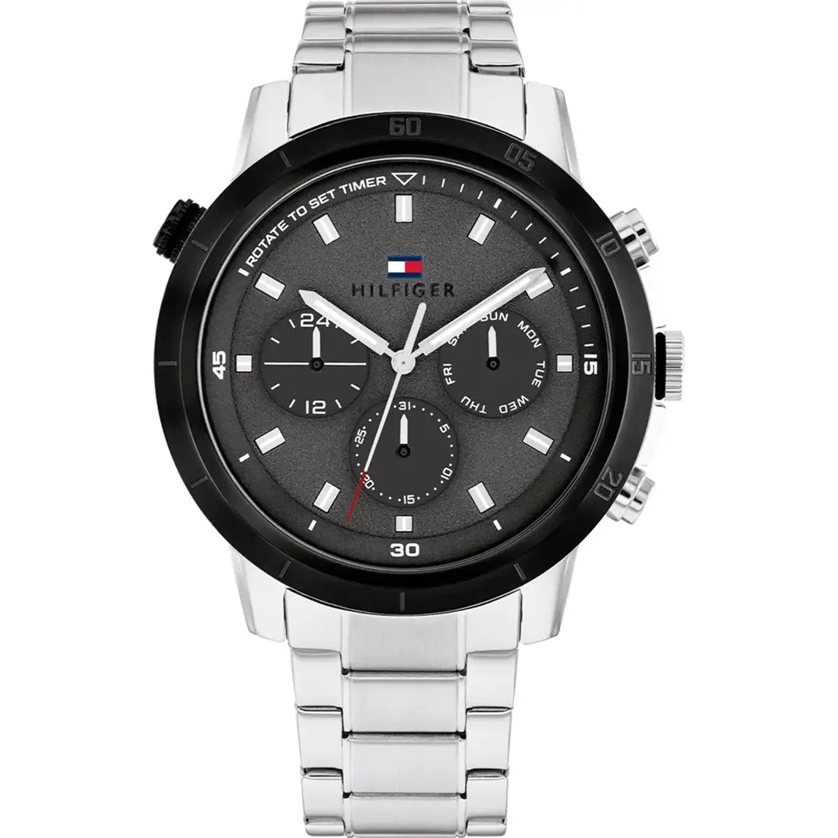 1792106-tommy-hilfiger-watch-men-black-dial-metal-stainless-steel-silver-strap-quartz-analog-troy-egypt