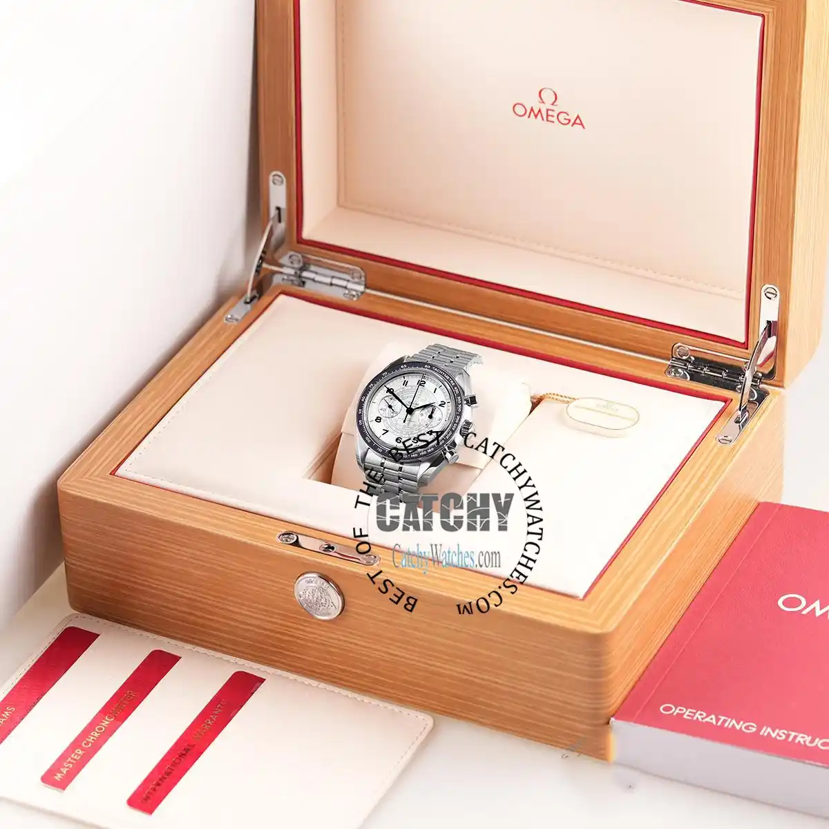 Omega Watch Speedmaster Co-Axial White | catchy watches Omega Watch Speedmaster Co-Axial White - الصورة 7