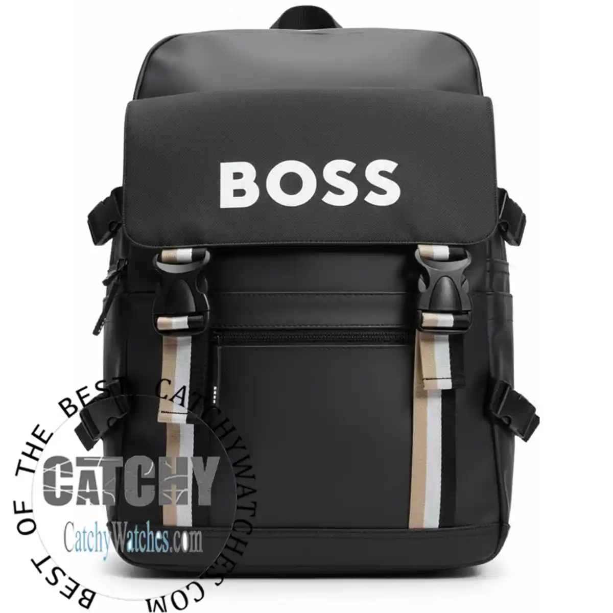 hugo-boss-backPack-bag-lap-top-messenger-men-women-leather-material-full-black-original-white-logo-boss-egypt