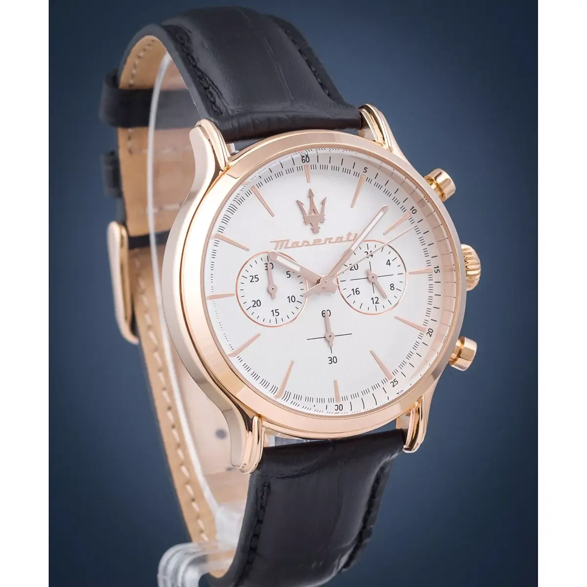 maserati epoca r8871618016 original men watch white dial black leather strap egypt 2