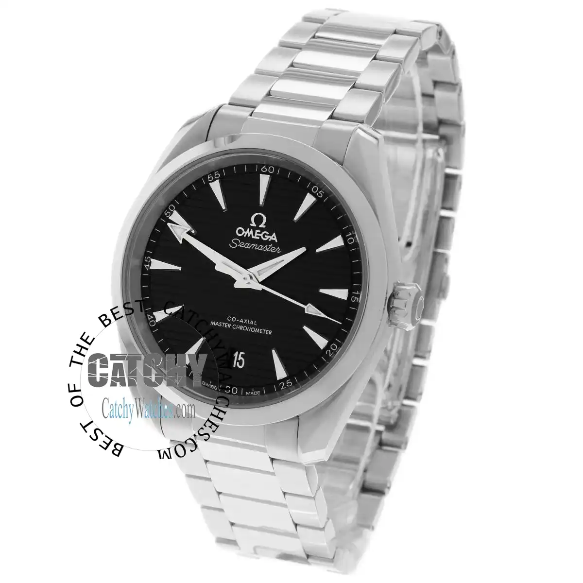 omega-seamaster-aqua-terra-steel-mens-watch-black-dial-silver-metal-strap-automaric-for-men-egypt