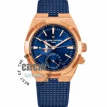 vacheron-constantin-overseas-dual-time-automatic-watch-blue-dial-rubber-strap-rose-gold-case-men