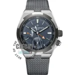 vacheron-constantin-overseas-dual-time-automatic-watch-gray-dial-grey-rubber-strap-silver-case-men