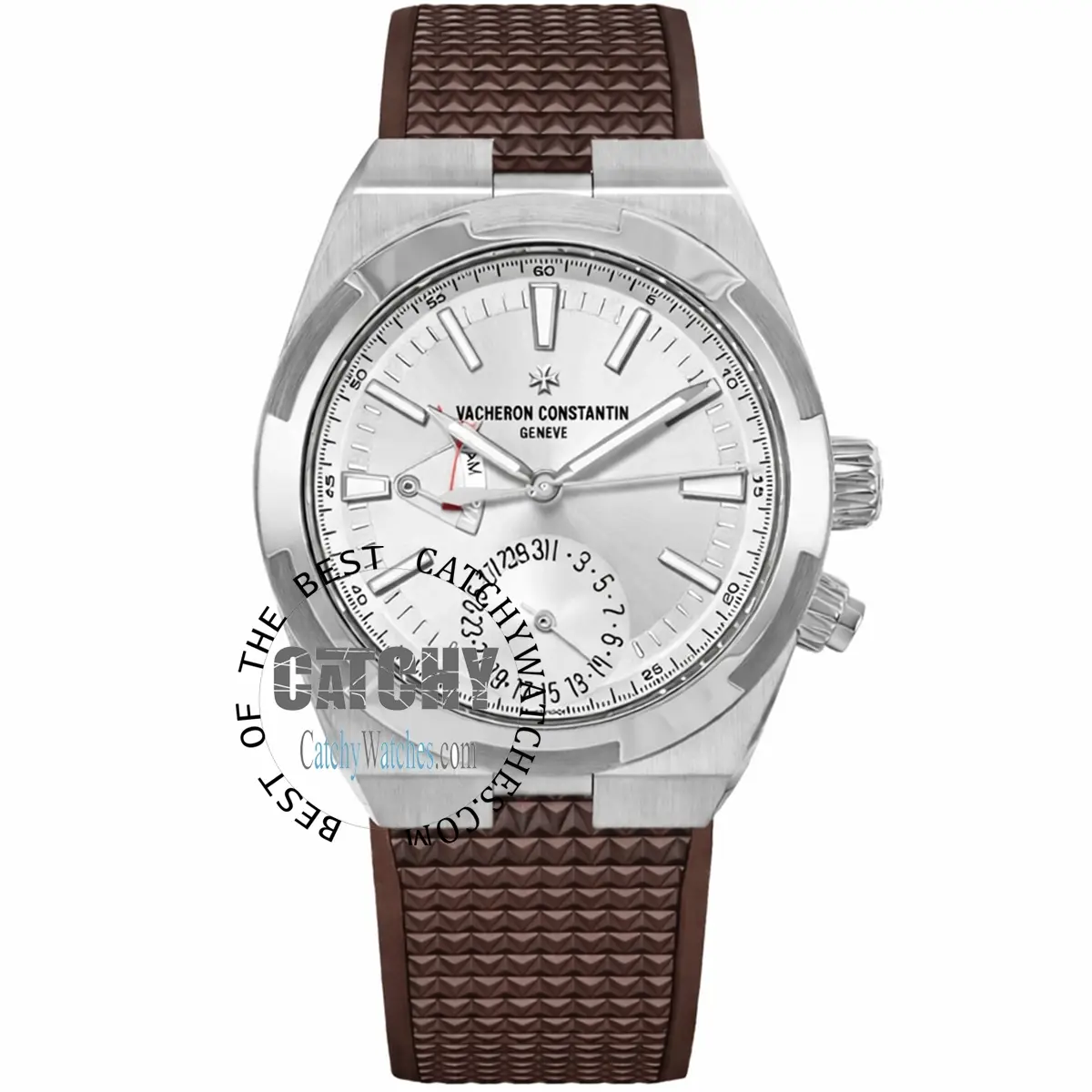 vacheron-constantin-overseas-dual-time-automatic-watch-silver-dial-brown-rubber-strap-silver-case-men