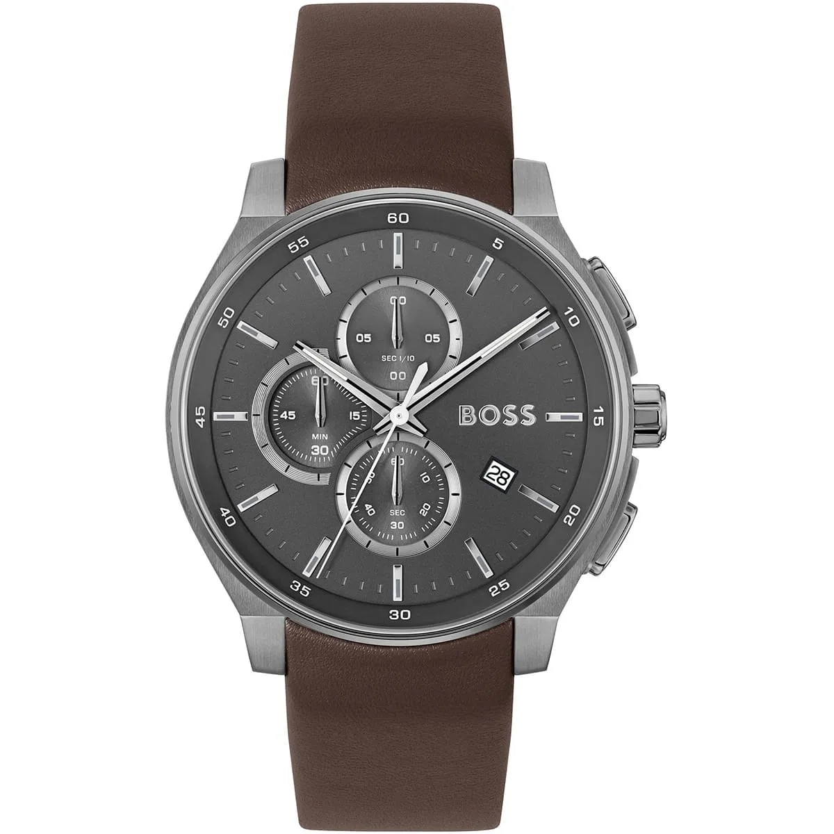 1514187-hugo-boss-watch-men-gray-dial-leather-brown-strap-quartz-battery-analog-chronograph-peak