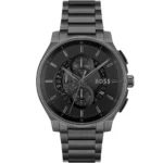 1514192-hugo-boss-original-watch-men-black-dial-stainless-steel-metal-strap-quartz-battery-analog-chronograph-peak-egypt