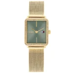 1782791-original-tommy-hilfiger-women-watch-green-dial-gold-metal-mesh-strap-tea-egypt