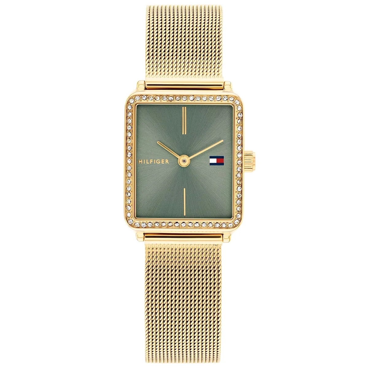 1782791-original-tommy-hilfiger-women-watch-green-dial-gold-metal-mesh-strap-tea-egypt