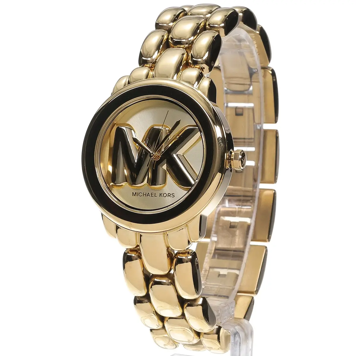 michael kors mk4923 original wpmen watch gold dial mk logo metal strap phoebe egypt 2