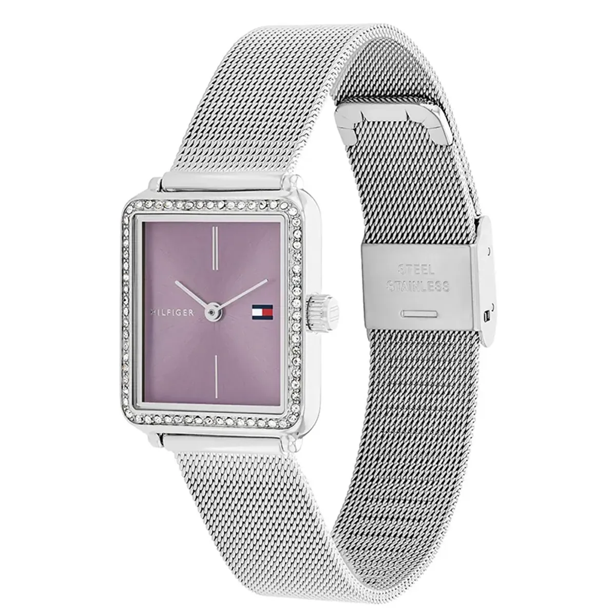 tommy hilfiger 1782790 original women watch purple dial silver metal mesh strap egypt tea 2