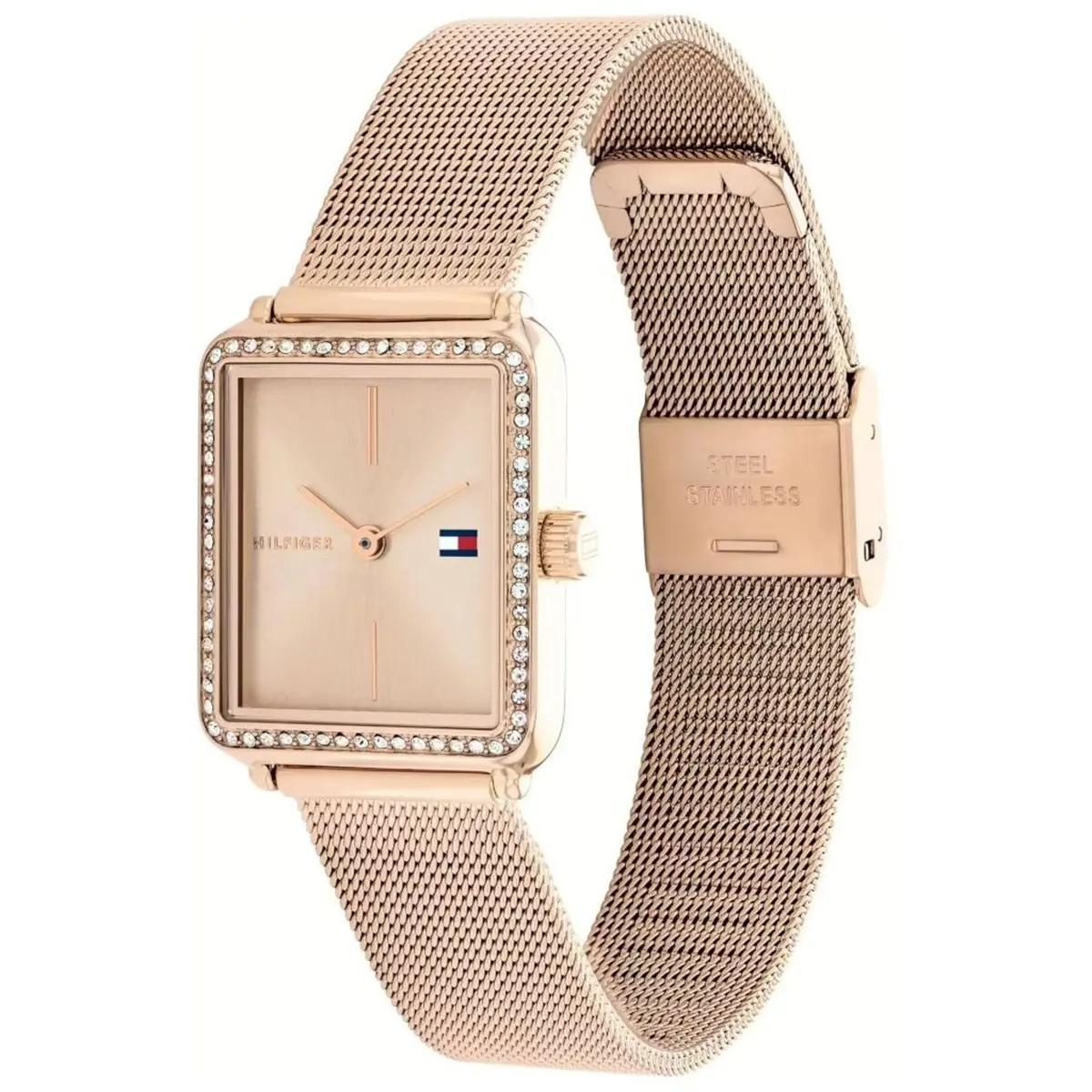 tommy hilfiger 1782792 original women watch rose gold dial metal mesh strap battery egypt rea 2