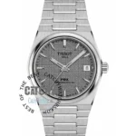 tissot-prx-watch-automatic-men-silver-strap-metal-blue-gray-dial-original-in-egypt