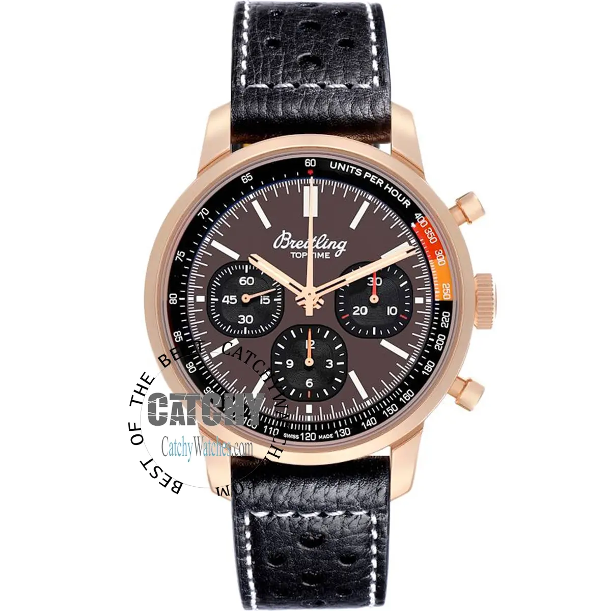 breitling-top-time-rose-gold-mens-watch-rb01761a1q1X1-brown-dial-black-leather-strap-automatic-egypt