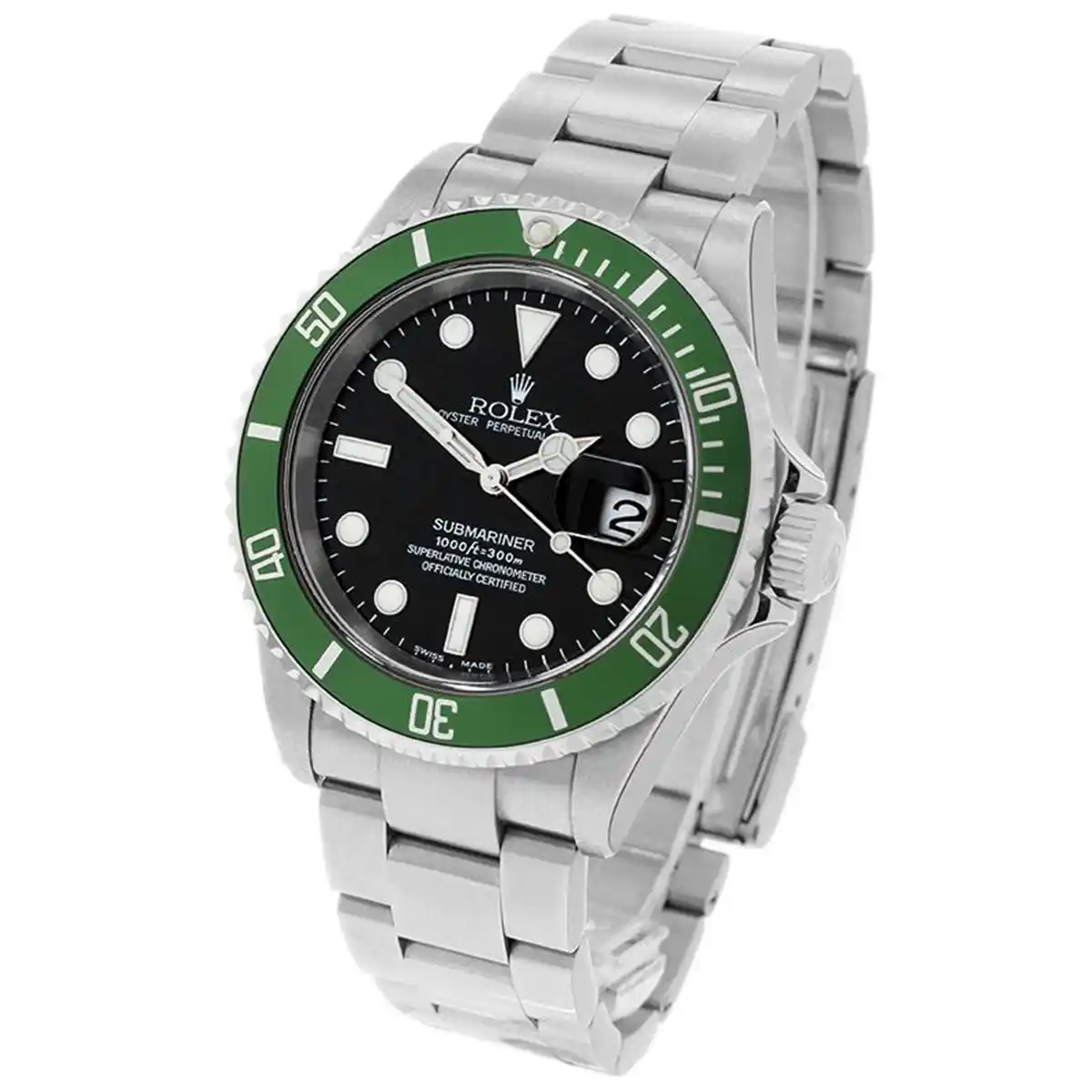 126610lv-0002-rolex-watch-hulk-oyster-perpetual-date-100ft-300m-superlative-chronometer-officially-certified-men-black-dial-metal-silver-strap-automatic-analog-submariner-egypt