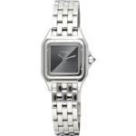 panthere-watch-de-cartier-santos-watch-women-balck-dial-silver-metal-strap-japanese-machine-first-copy-original-egypt