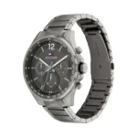 1791975w1 Stainless steel Hilfiger men's chronograph watch with black dial and tachymeter bezel