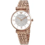 ar11244-emporio-armani-watch-women-crystals-white-dial-stainless-steel-metal-rose-gold-strap-quartz-battery-analog-gianni-t-bar_2 Rose gold Emporio Armani wristwatch with crystal-studded center and white dial, metal link band