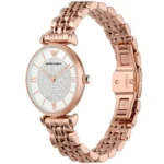 ar11244-emporio-armani-watch-women-crystals-white-dial-stainless-steel-metal-rose-gold-strap-quartz-battery-analog-gianni-t-bar_3 Rose gold Emporio Armani wristwatch with a crystal-studded dial and metal link bracelet