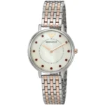 ar2515-emporio-armani-watch-men-mother-of-pearl-white-dial-stainless-steel-metal-silver-rose-gold-strap-quartz-battery-analog-kappa-mini_2 Emporio Armani two-tone metal wristwatch with a mother-of-pearl dial and red gemstone hour markers
