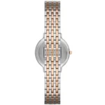 ar2515-emporio-armani-watch-men-mother-of-pearl-white-dial-stainless-steel-metal-silver-rose-gold-strap-quartz-battery-analog-kappa-mini_3 Two-tone metal wristwatch with silver and rose-gold links viewed from the back of the case.