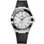 omega-watch-whute-dial-creamy-high-quality-men