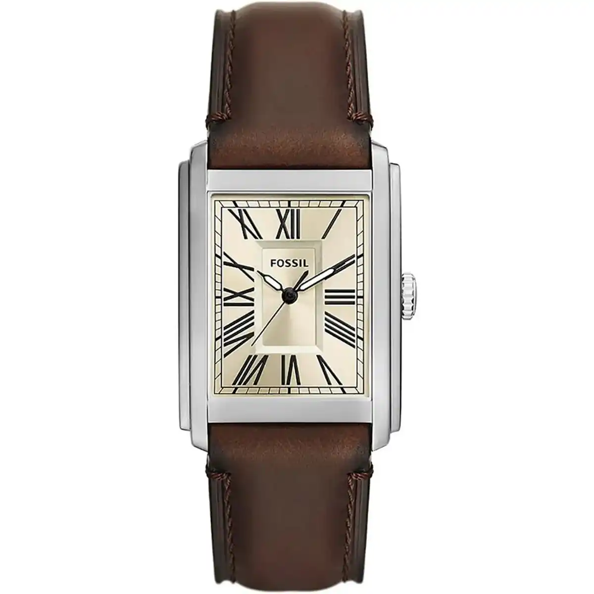 original-fossil-fs6012-watch-for-men-silver-dial-brown-leather-strap-carraway-slver-case