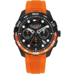 1792234-tommy-hilfiger-watch-men-black-dial-rubber-orange-strap-quartz-analog-chronograph-th-regatta-original