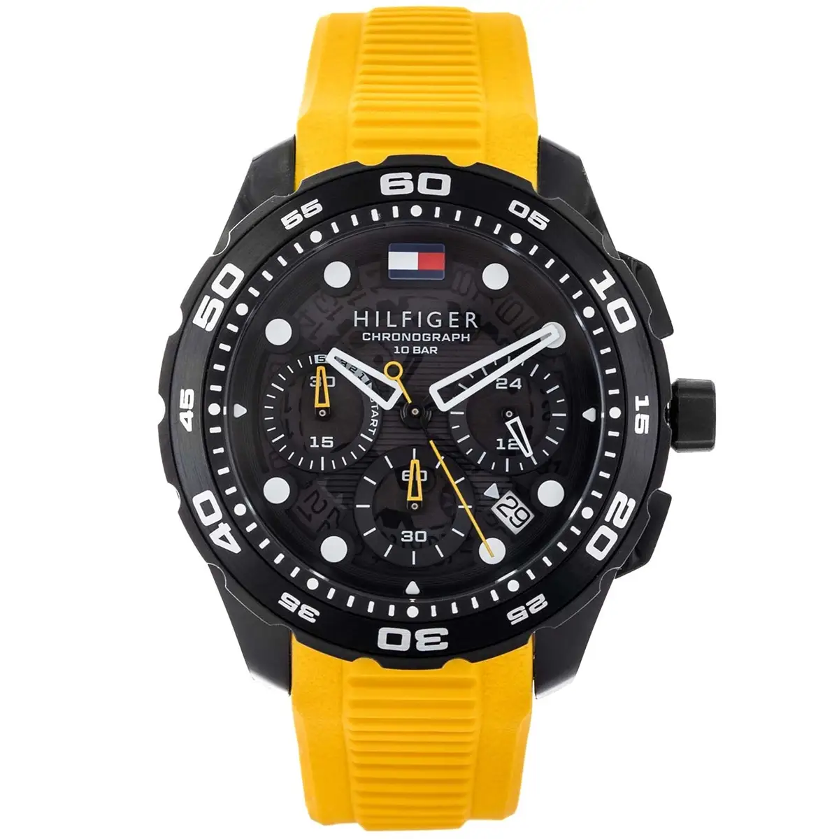 1792235-original-tommy-hilfiger-watch-men-black-dial-rubber-yellow-strap-quartz-analog-chronograph-th-regatta