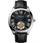 cartier-de-drive-watch-automatic-japanese-machine-black-dial-leather-strap-egypt