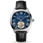 cartier-de-drive-watch-automatic-japanese-machine-blue-black-dial-leather-strap-mirror-original-egypt