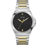 gw0833g3-original-guess-watch-black-dial-silver-gold-strap-men gw0833g3-original-guess-watch-black-dial-silver-gold-strap-men